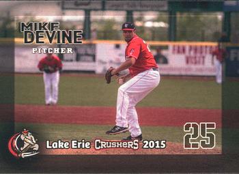 2015 Lake Erie Crushers #NNO Mike Devine Front