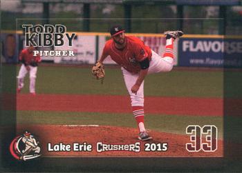 2015 Lake Erie Crushers #NNO Todd Kibby Front