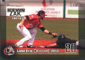 2015 Lake Erie Crushers #NNO Kevin Zak Front