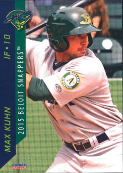 2015 Choice Beloit Snappers #17 Max Kuhn Front
