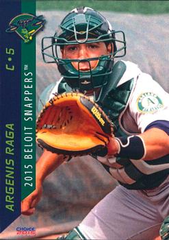 2015 Choice Beloit Snappers #24 Argenis Raga Front