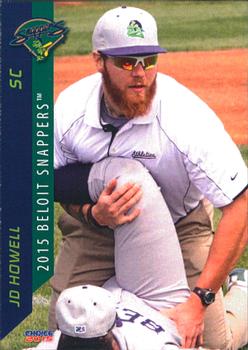 2015 Choice Beloit Snappers #33 JD Howell Front