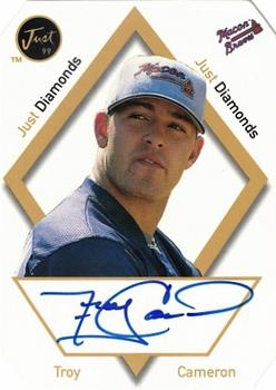 1999 Just - Just Diamonds Autographs #4 Troy Cameron Front