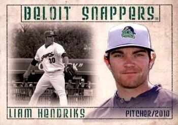 2010 Grandstand Beloit Snappers #NNO Liam Hendriks Front