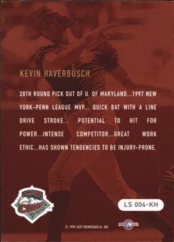 1999 Just - Just Longshots #LS 004-KH Kevin Haverbusch  Back