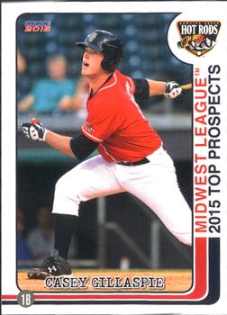 2015 Choice Midwest League Top Prospects #04 Casey Gillaspie Front