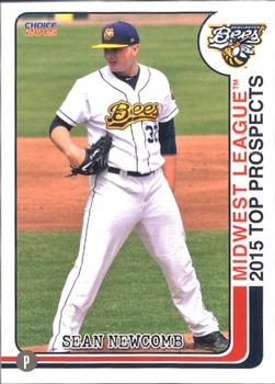 2015 Choice Midwest League Top Prospects #06 Sean Newcomb Front