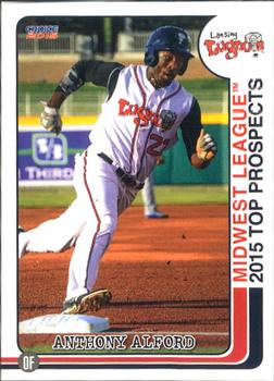 2015 Choice Midwest League Top Prospects #19 Anthony Alford Front