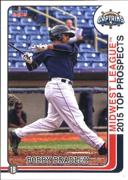 2015 Choice Midwest League Top Prospects #21 Bobby Bradley Front