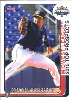2015 Choice Midwest League Top Prospects #22 Justus Sheffield Front