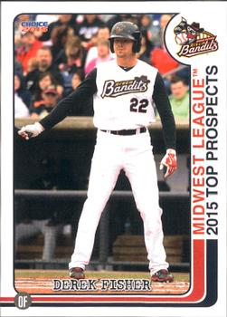 2015 Choice Midwest League Top Prospects #25 Derek Fisher Front