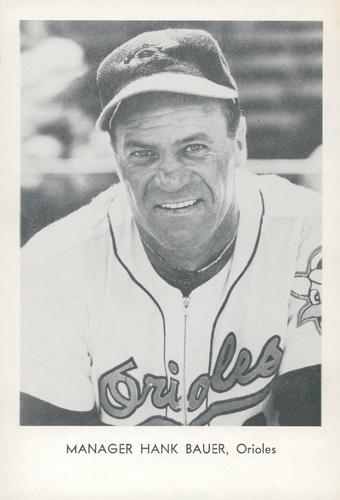 1966 Sports Service Baltimore Orioles Set A #NNO Hank Bauer Front