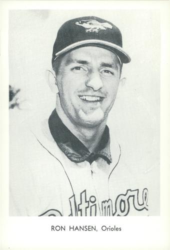 1961 Sports Service Baltimore Orioles #NNO Ron Hansen Front