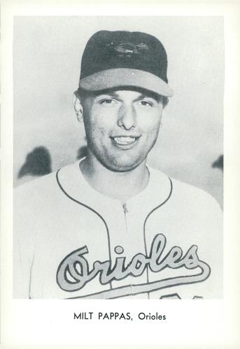 1961 Sports Service Baltimore Orioles #NNO Milt Pappas Front
