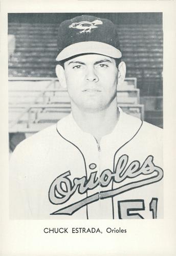 1962 Sports Service Baltimore Orioles #NNO Chuck Estrada Front