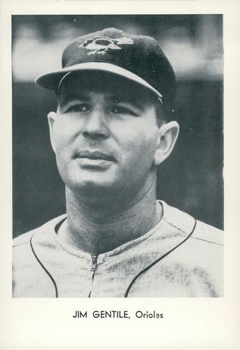 1962 Sports Service Baltimore Orioles #NNO Jim Gentile Front