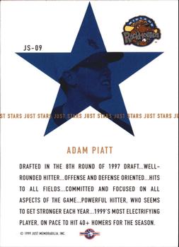 1999 Just - Just Stars #JS-09 Adam Piatt  Back