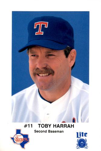1986 Miller Lite Texas Rangers #NNO Toby Harrah Front