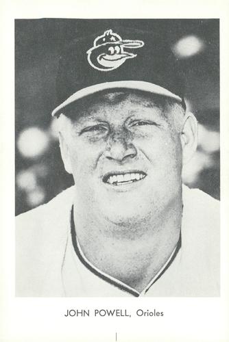 1968 Sports Service Baltimore Orioles #NNO Boog Powell Front