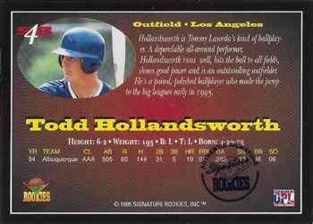 1995 Signature Rookies Old Judge - Star Squad Signatures #4 Todd Hollandsworth Back