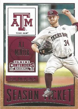 2015 Panini Contenders #1 A.J. Minter Front