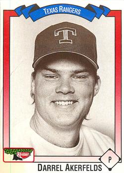 1993 Keebler Texas Rangers #45 Darrel Akerfelds Front