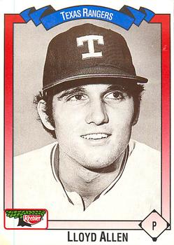 1993 Keebler Texas Rangers #49 Lloyd Allen Front
