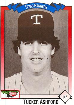1993 Keebler Texas Rangers #55 Tucker Ashford Front
