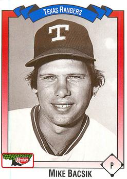 1993 Keebler Texas Rangers #58 Mike Bacsik Front