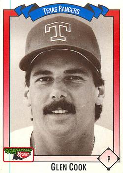 1993 Keebler Texas Rangers #110 Glen Cook Front