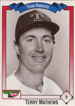 1993 Keebler Texas Rangers #247 Terry Mathews Front