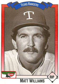 1993 Keebler Texas Rangers #381 Matt Williams Front