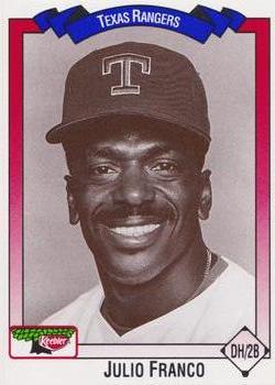 1993 Keebler Texas Rangers #405 Julio Franco Front