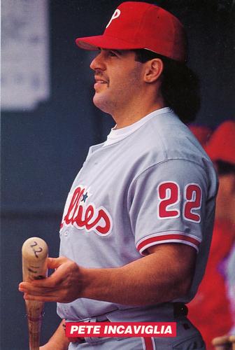 1994 Philadelphia Phillies Photocards #NNO Pete Incaviglia Front