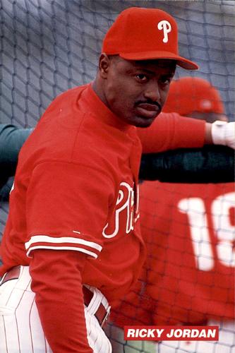1994 Philadelphia Phillies Photocards #NNO Ricky Jordan Front