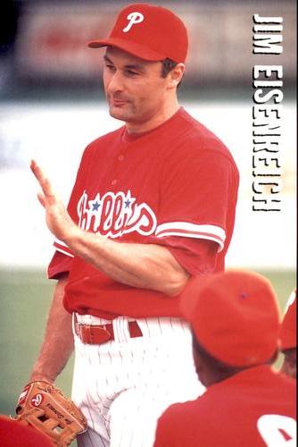 1996 Philadelphia Phillies Photocards #NNO Jim Eisenreich Front