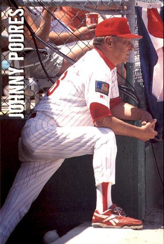 1996 Philadelphia Phillies Photocards #NNO Johnny Podres Front