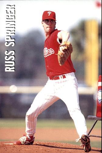 1996 Philadelphia Phillies Photocards #NNO Russ Springer Front