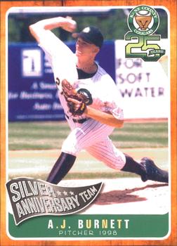 2015 Grandstand Kane County Cougars 25th Anniversary #6 A.J. Burnett Front