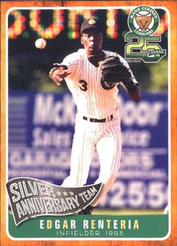 2015 Grandstand Kane County Cougars 25th Anniversary #22 Edgar Renteria Front