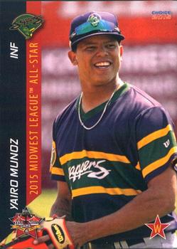 2015 Choice Midwest League All-Stars #07 Yairo Munoz Front