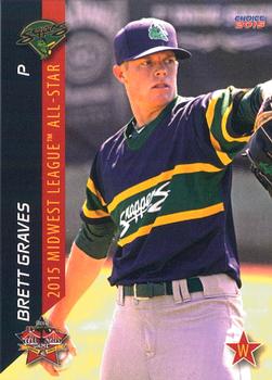 2015 Choice Midwest League All-Stars #08 Brett Graves Front