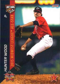 2015 Choice Midwest League All-Stars #40 Hunter Wood Front
