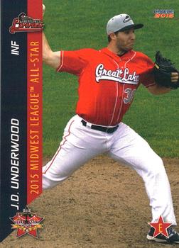 2015 Choice Midwest League All-Stars #48 J.D. Underwood Front