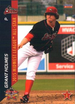 2015 Choice Midwest League All-Stars #49 Grant Holmes Front