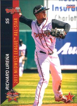 2015 Choice Midwest League All-Stars #50 Richard Urena Front