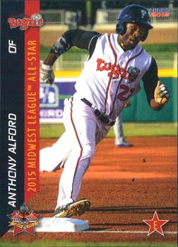 2015 Choice Midwest League All-Stars #52 Anthony Alford Front