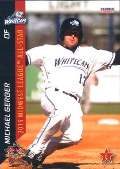 2015 Choice Midwest League All-Stars #61 Michael Gerber Front