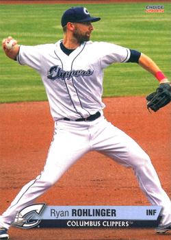 2015 Choice Columbus Clippers #25 Ryan Rohlinger Front