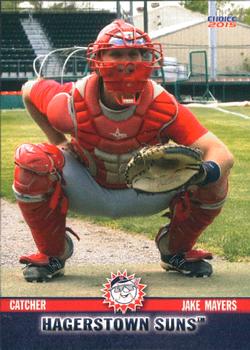 2015 Choice Hagerstown Suns #12 Jake Mayers Front